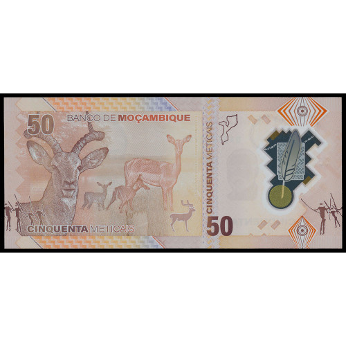 Mozambique, 50 Meticais 2024 (Polymer)