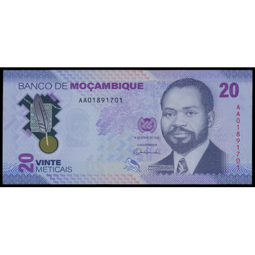 Mozambique, 20 Meticais 2024 (Polymer)