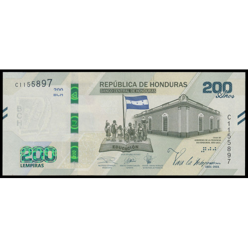 Honduras, 200 Lempiras 2021, Commemorative