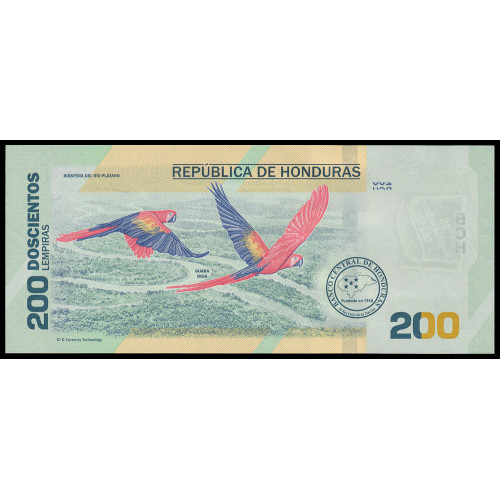 Honduras, 200 Lempiras 2021, Commemorative