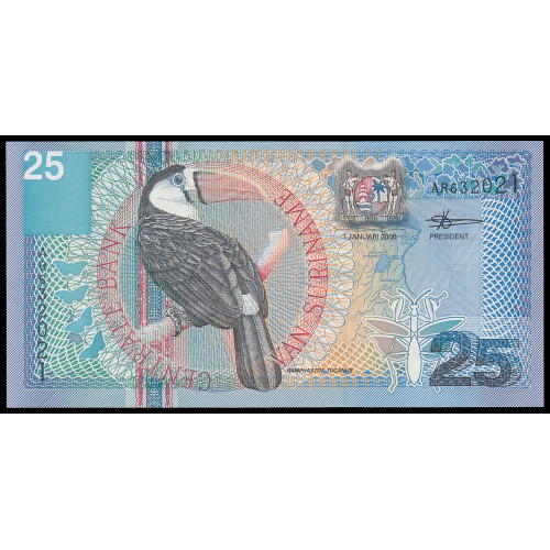 Suriname, 25 Gulden 2000