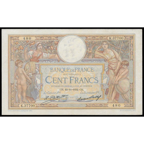 France, 100 Francs 1932, 942484480