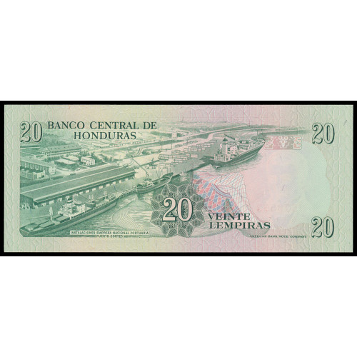 Honduras, 20 Lempiras 1987