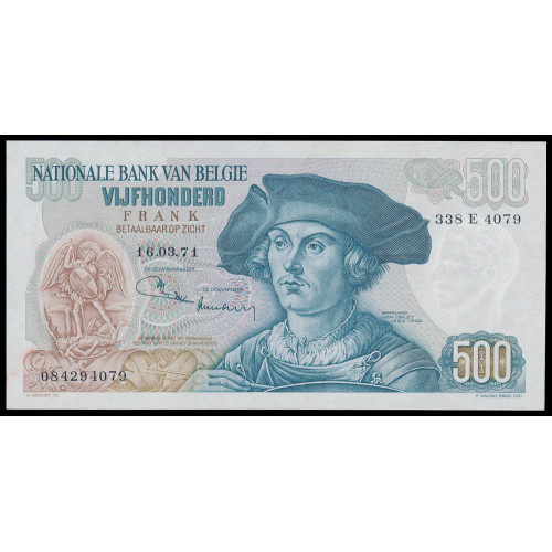 Belgium, 500 Francs 1971