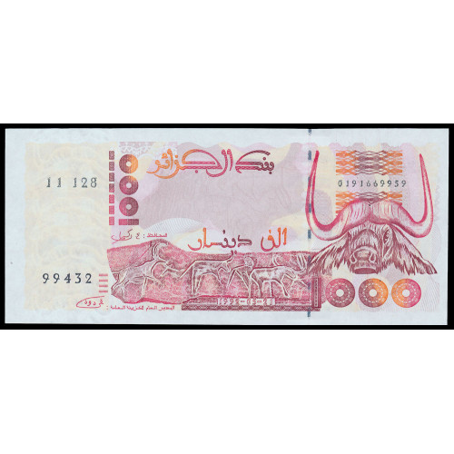 Algeria, 1000 Dinars 1992