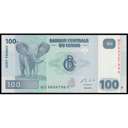 Congo Democratic Republic, 100 Francs 2013