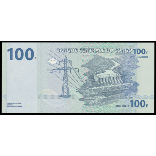 Congo Democratic Republic, 100 Francs 2013