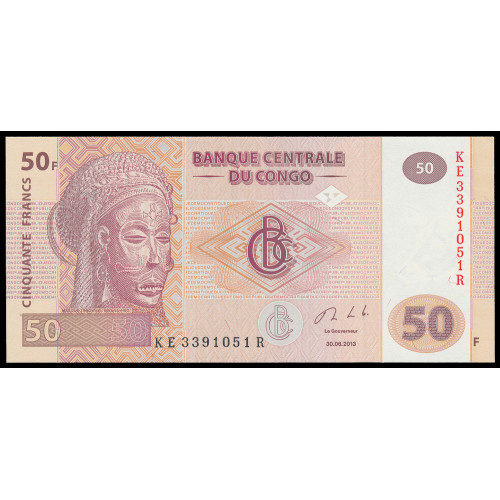 Congo Democratic Republic, 50 Francs 2013