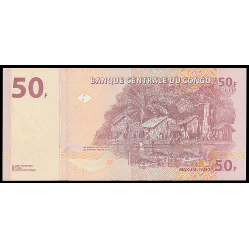 Congo Democratic Republic, 50 Francs 2013