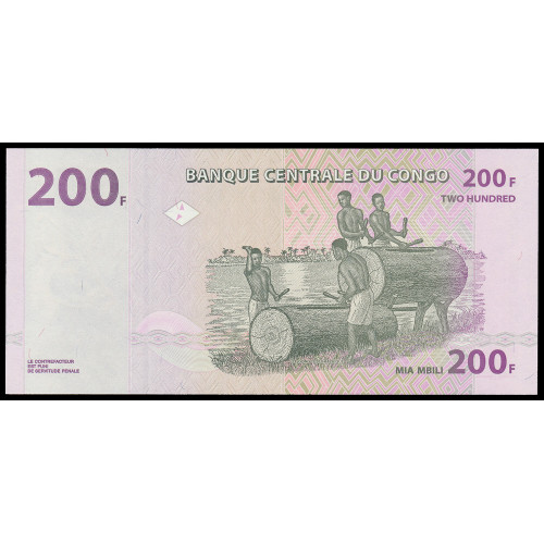 Congo Democratic Republic, 200 Francs 2013