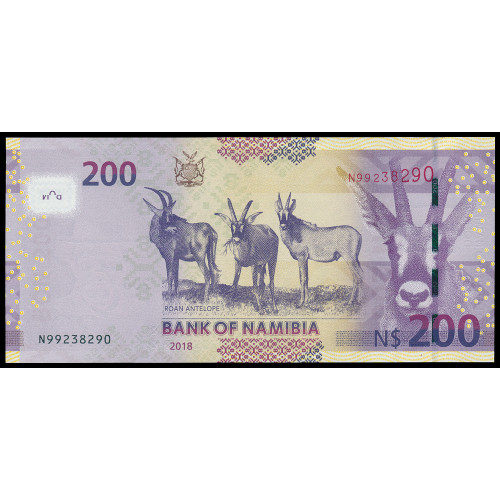 Namibia, 200 Dollars 2018