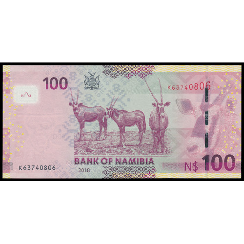 Namibia, 100 Dollars 2018