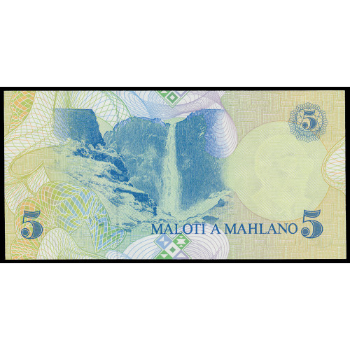 Lesotho, 5 Maloti 1989