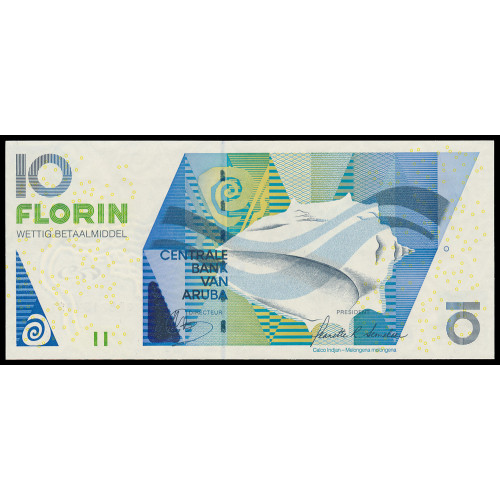 Aruba, 10 Florin 1990