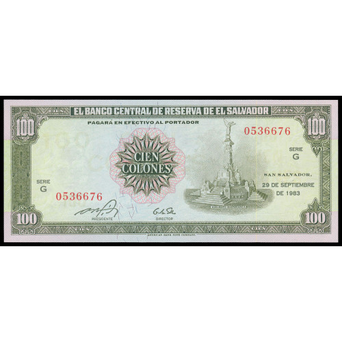 El Salvador, 100 Colones 1983