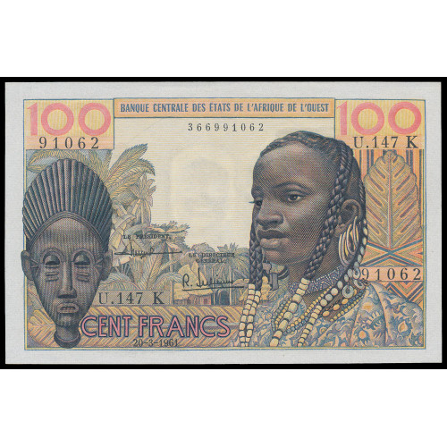 West African States (Senegal), 100 Francs 1961, 366991062