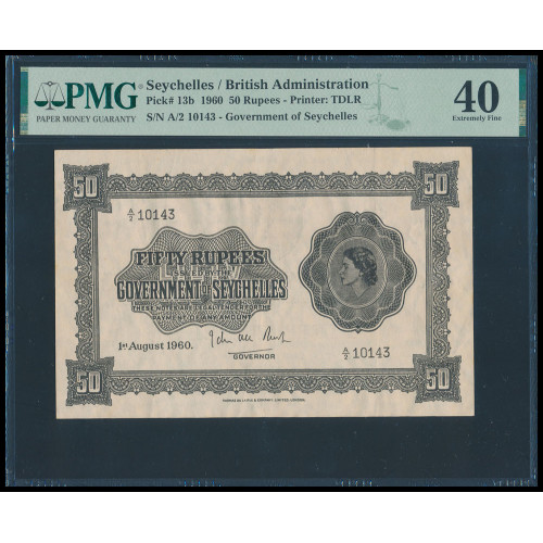 Seychelles, 50 Rupees 1960, A/2 10143