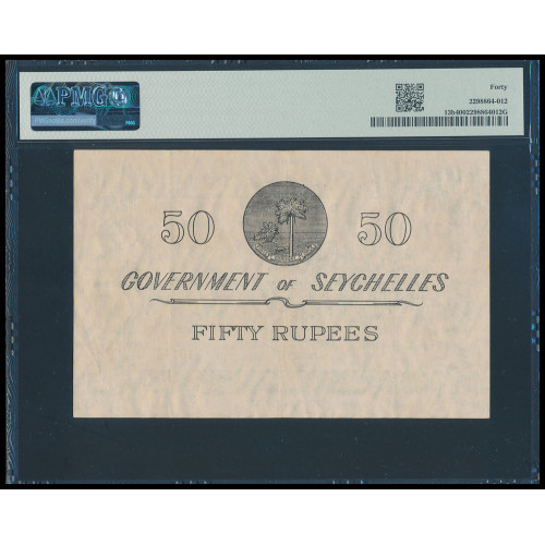 Seychelles, 50 Rupees 1960, A/2 10143