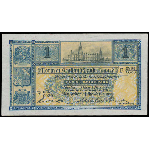 Scotland - North of Scotland Bank Limited, 1 Pound 1928, F 0865 / 0020