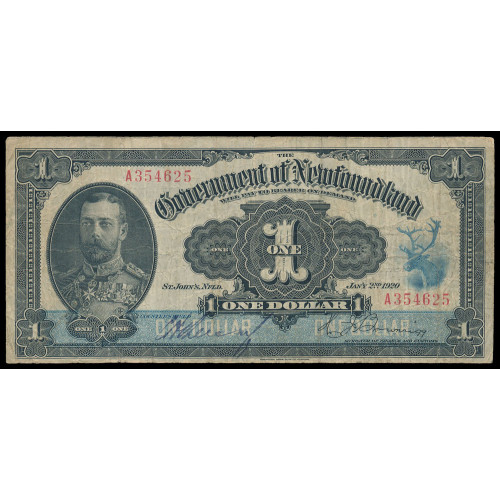 Newfoundland, 1 Dollar 1920, A 354625