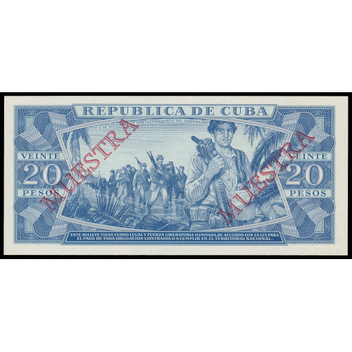 Cuba, 20 Pesos 1987, Specimen