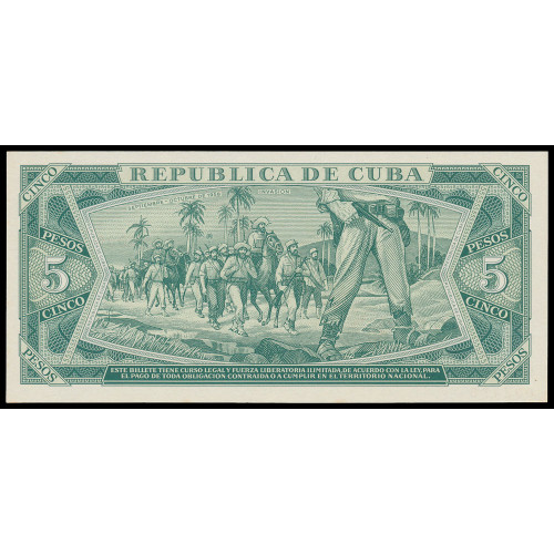 Cuba, 5 Pesos 1968, Specimen