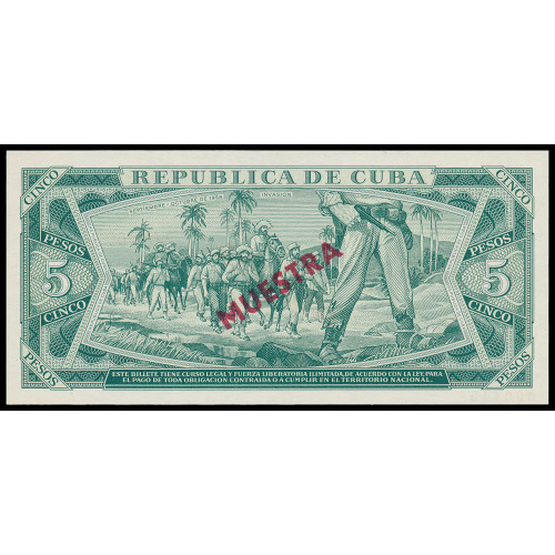 Cuba, 5 Pesos 1985, Specimen