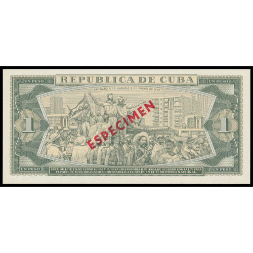 Cuba, 1 Peso 1979, Specimen