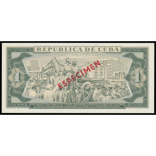 Cuba, 1 Peso 1980, Specimen