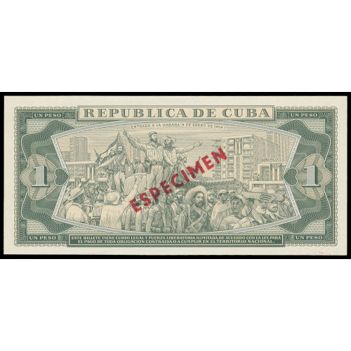 Cuba, 1 Peso 1981, Specimen