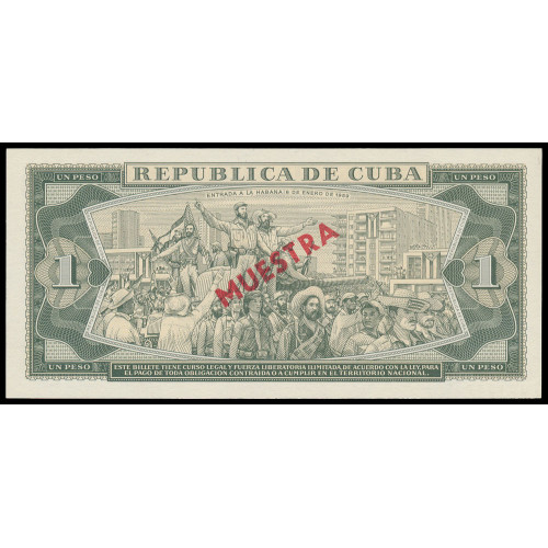 Cuba, 1 Peso 1982, Specimen