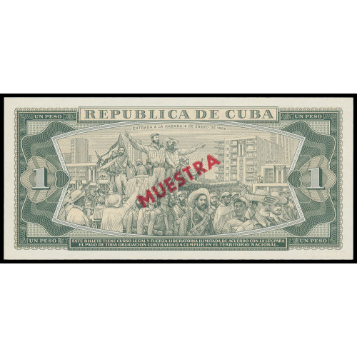 Cuba, 1 Peso 1985, Specimen