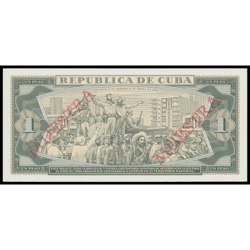 Cuba, 1 Peso 1988, Specimen