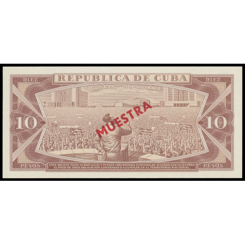 Cuba, 10 Pesos 1983, Specimen