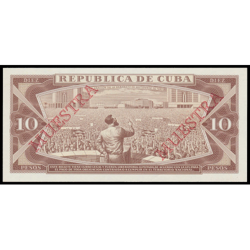 Cuba, 10 Pesos 1987, Specimen